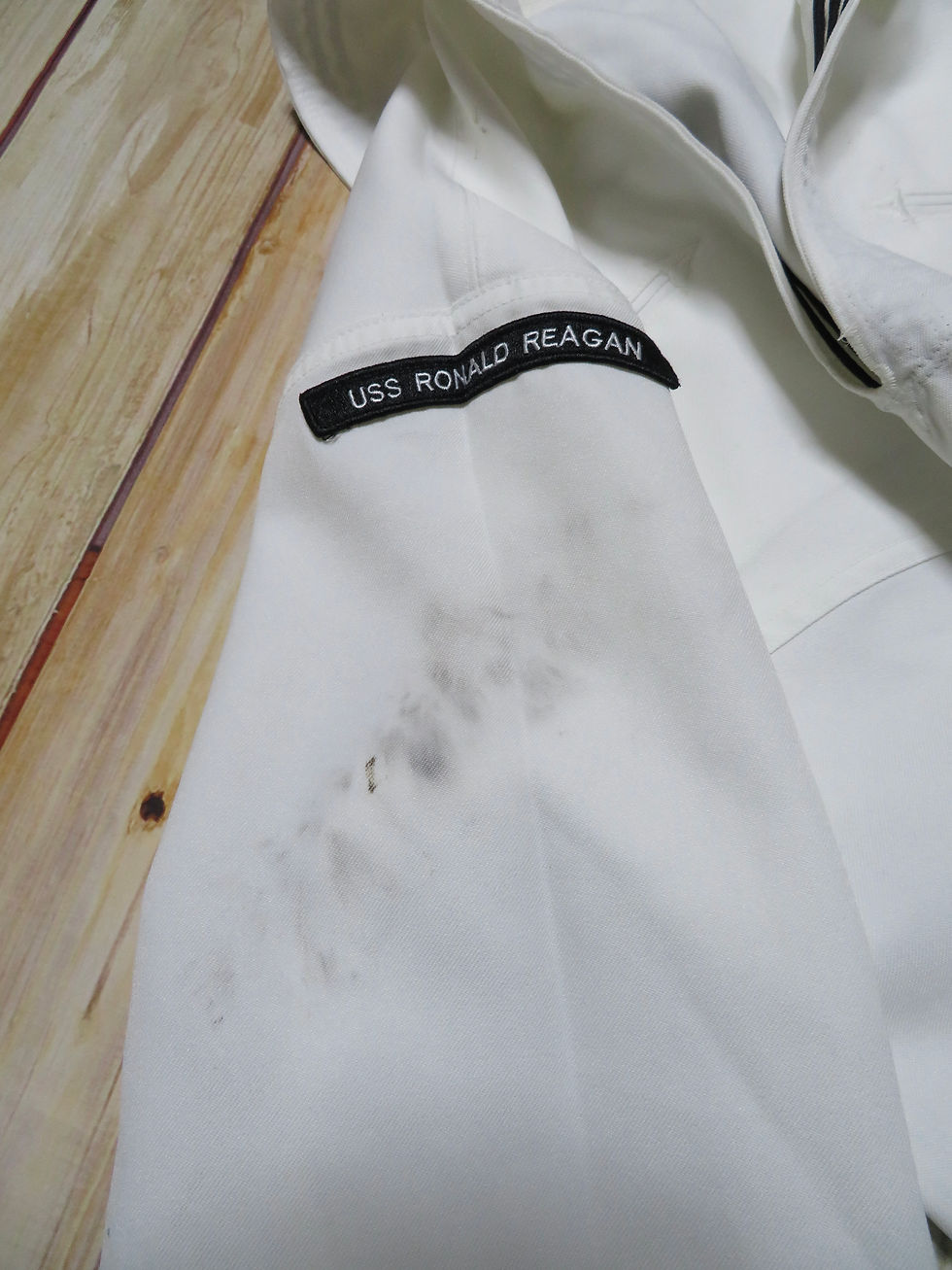 サムネイル： U.S.NAVY 新型セーラー白  size40XL  USED【N345】