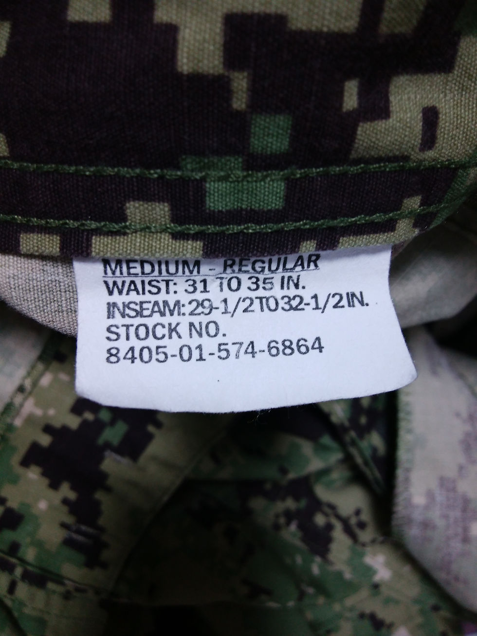 サムネイル： NWU TYPE Ⅲ パンツ M-R  2014年 USED 美品【NⅢT149】