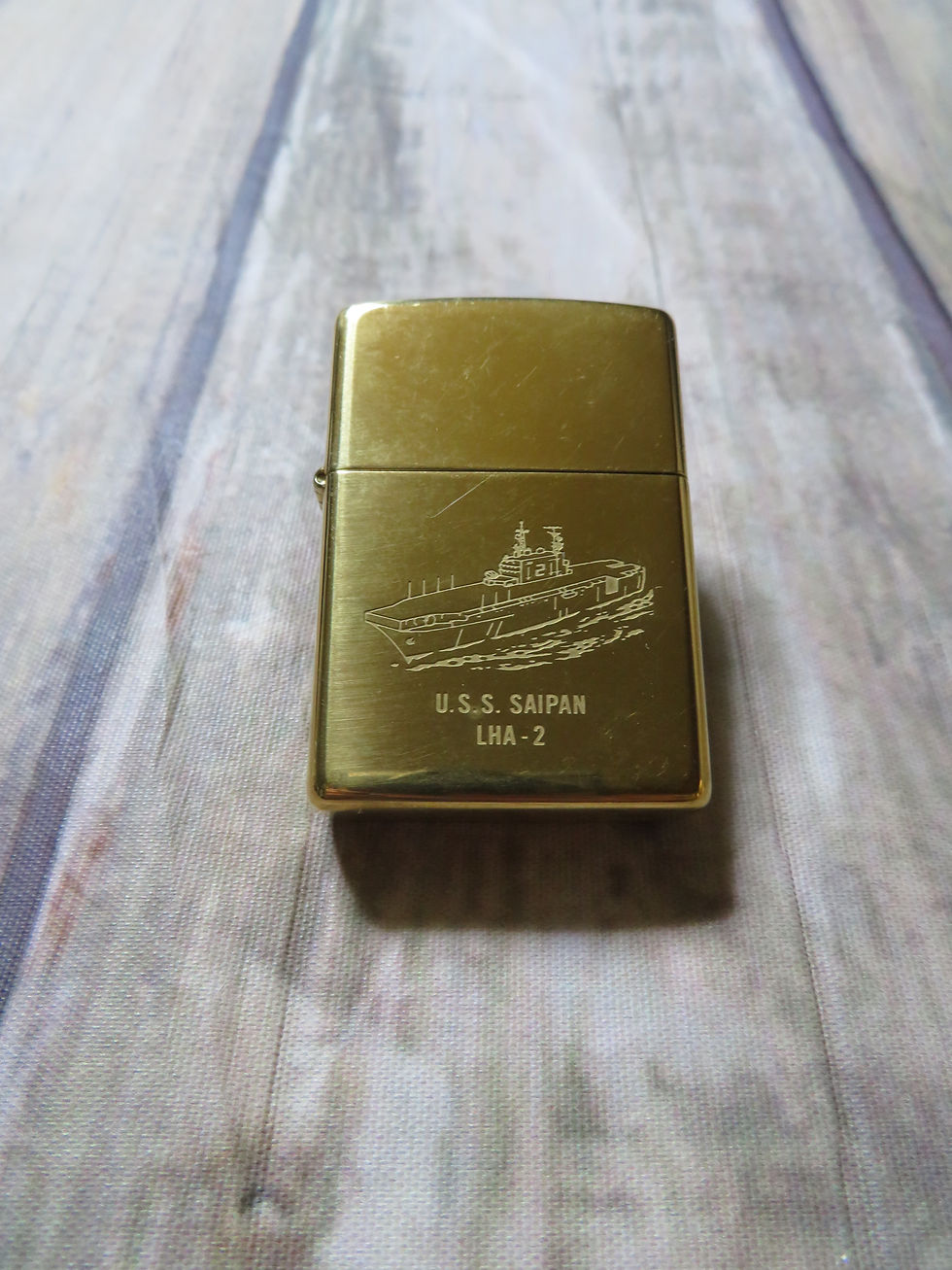 U.S.NAVY ZIPPO LHA-2 USS SAIPAN 1998年 新古品【Z022】