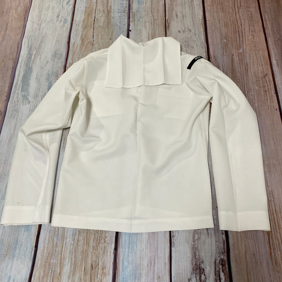 サムネイル： U.S.NAVY セーラー白  size42L  2015年 USED【N468】