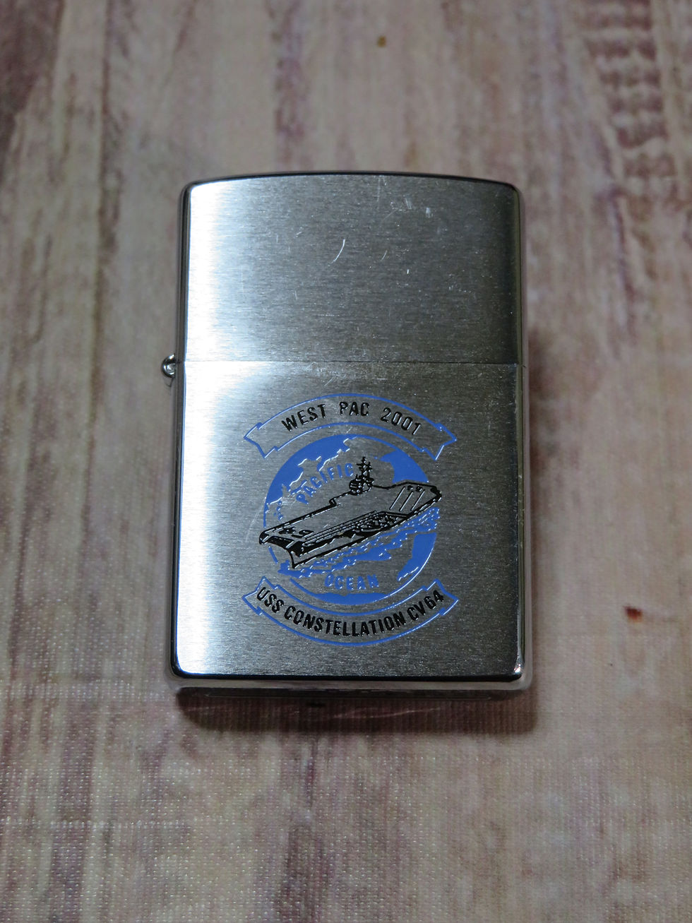 U.S.NAVY ZIPPO CV-64 USS CONSTELLATION 2001年 新古品【Z028】