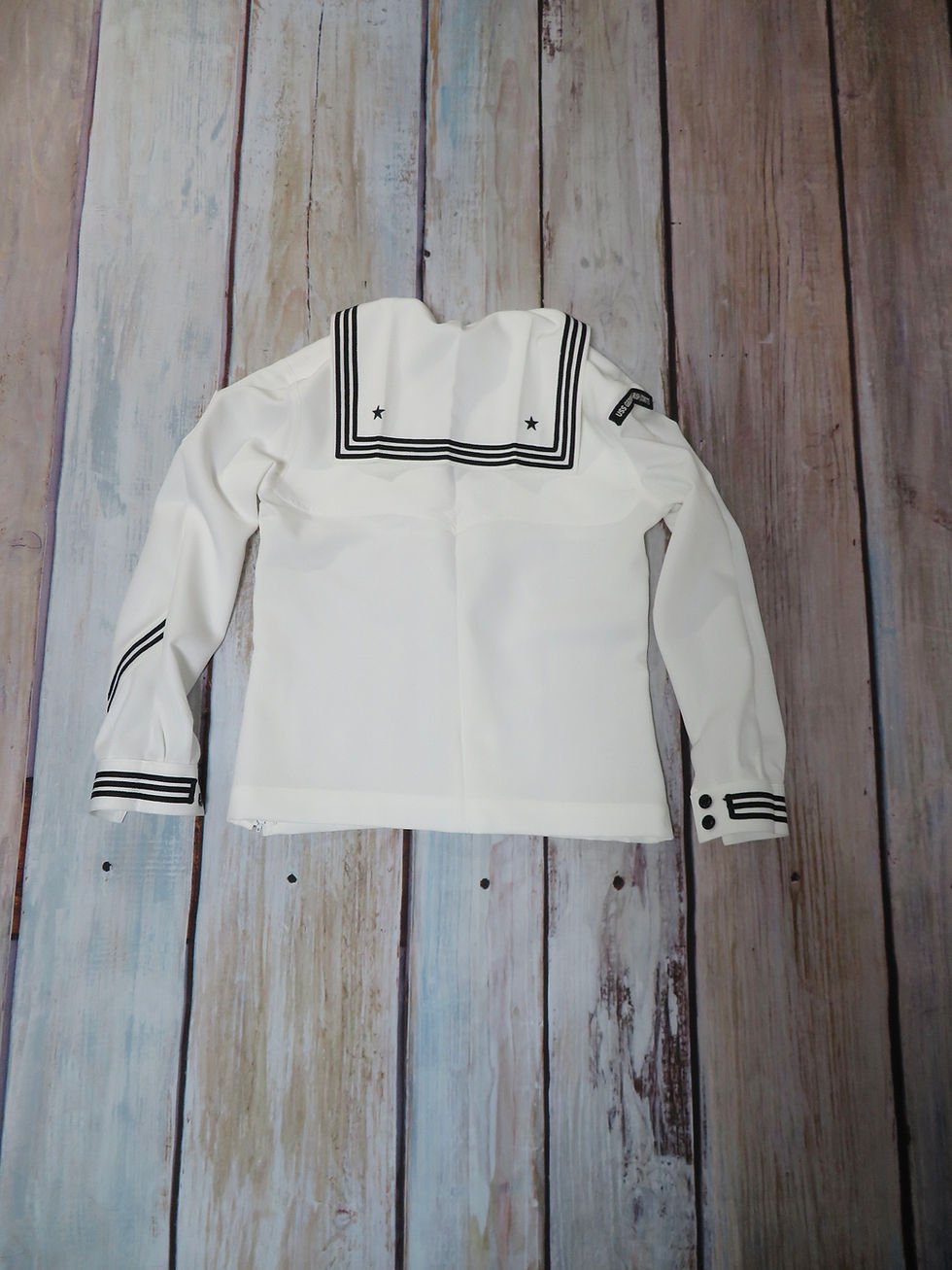 サムネイル： U.S.NAVY  新型セーラー白  size14WR  2017年 USED【N453】
