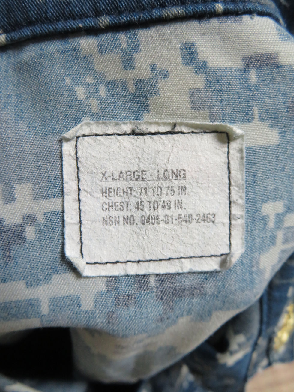 サムネイル： NWU TYPE Ⅰ ジャケット XL-L  2008年  USED【NB138】