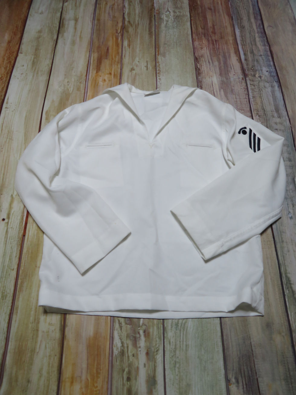 U.S.NAVY セーラー白 size48L 2015年 USED【N330】