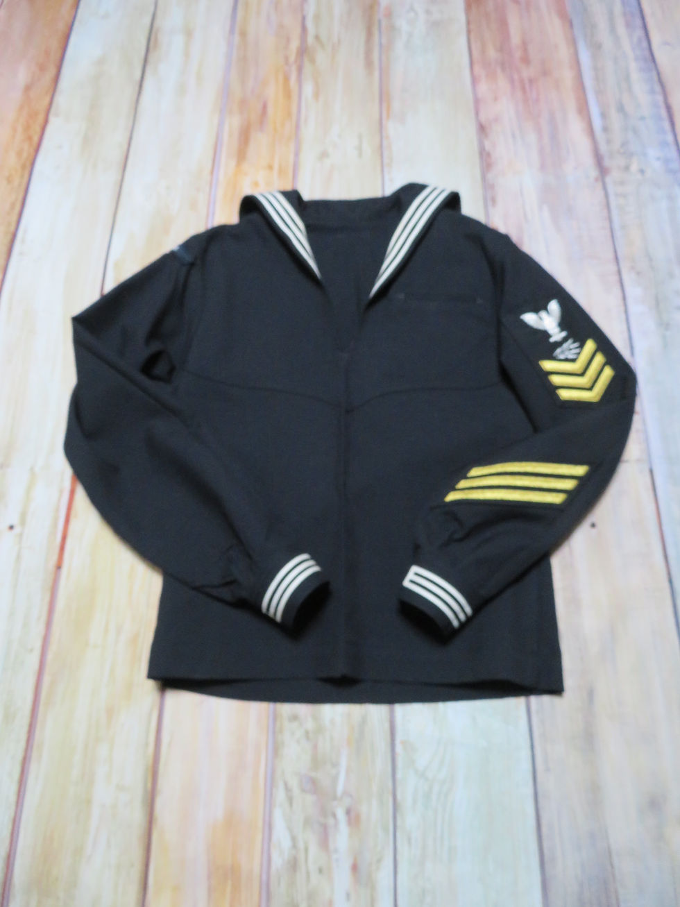 U.S.NAVY セーラー黒 size38R 1997年 USED【N336】