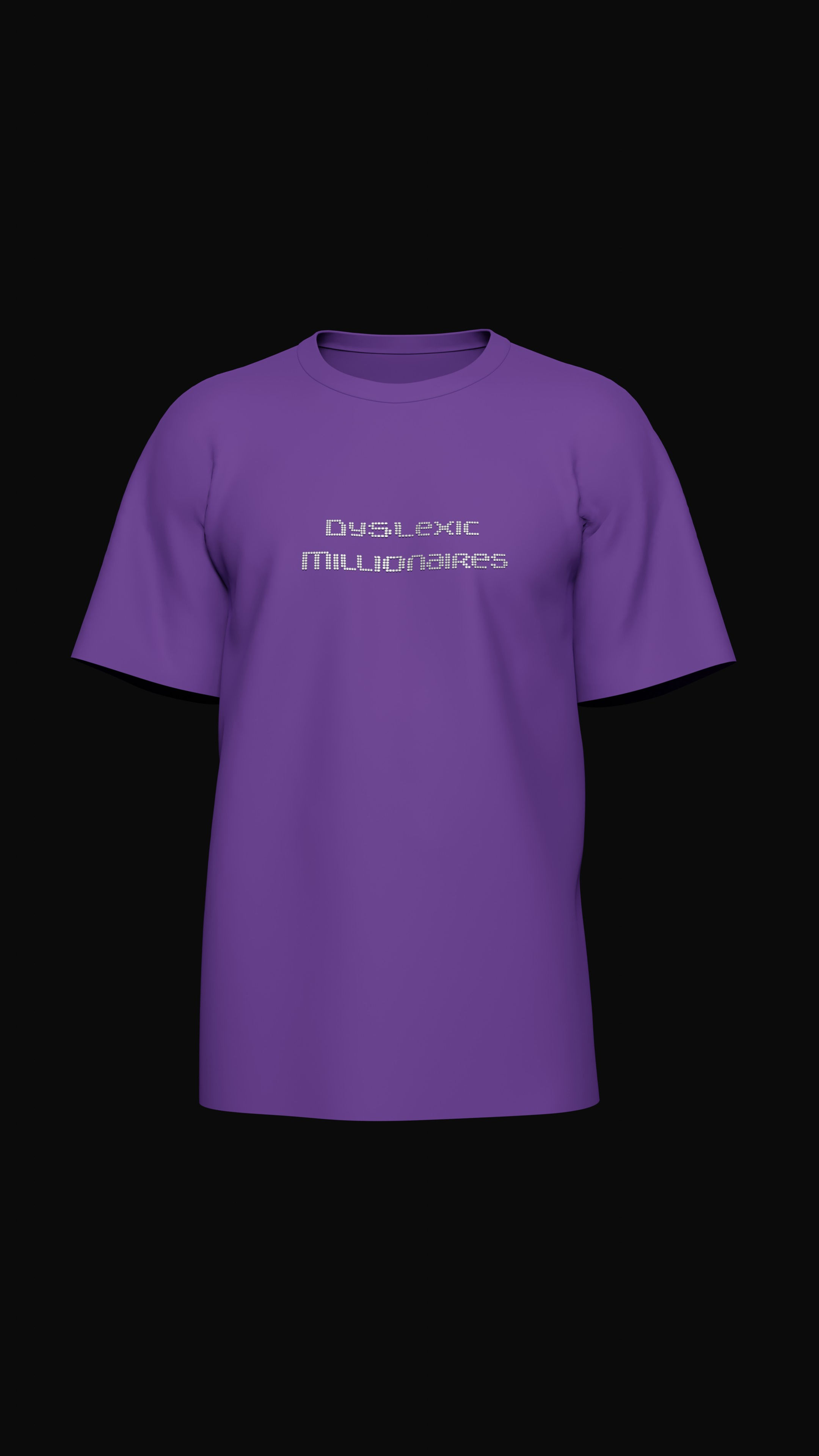 Purple Dyslexic Millionaires T-Shirt