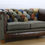 Thumbnail: Chesterfield 2 seater patchwork Harris Tweed/ leather sofa