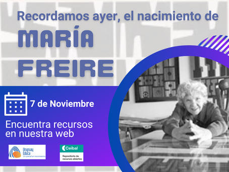 AYER: Recordamos a María Freire