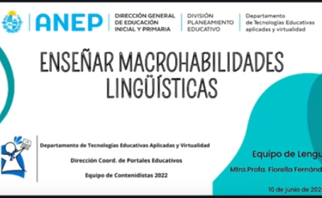 Enseñar macrohabilidades lingüísticas