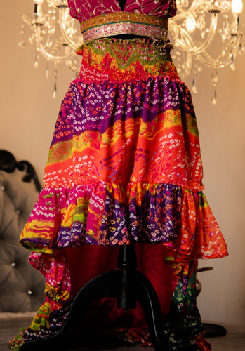 Boho High Waisted Pencil Skirt