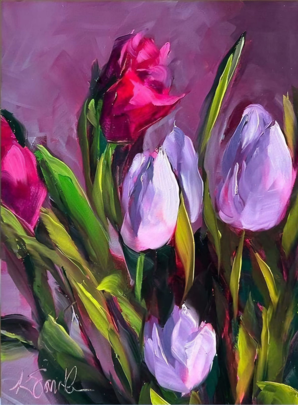 Tulips - Acrylics on Canvas