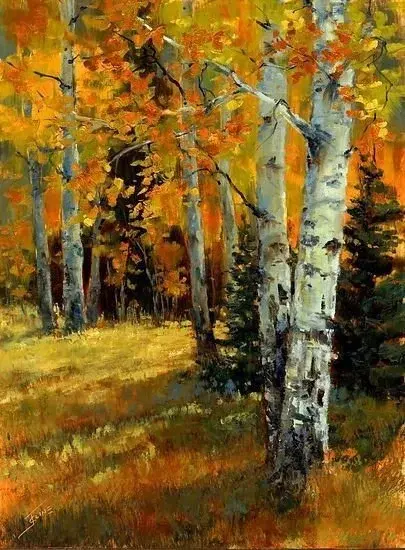 Autumn in the Woods - Acrylic on Canvas