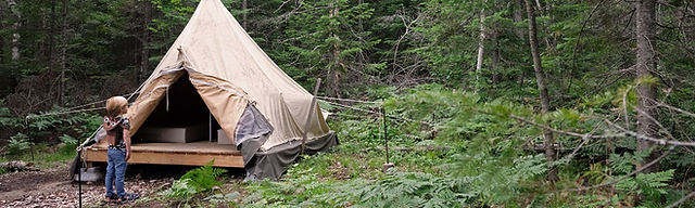 Vacation on a budget: Glamping in Pole Tents