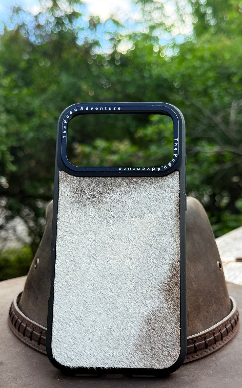 Thumbnail: Genuine Cowhide iPhone 17 Pro Max Case – Every Hide is Unique
