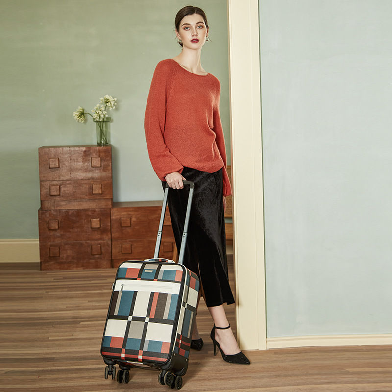 Thumbnail: New Lightweight Trolley Case Universal Wheel Thickened Oxford Cloth Scratch-res