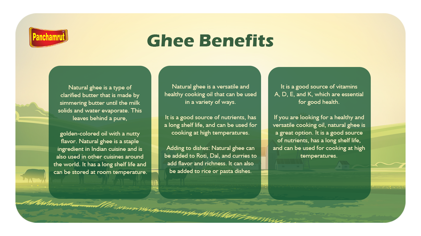 Buy Panchamrut 1 Liter Desi Buffalo Ghee Pure Buffalo Desi Ghee Pure Ghee (Pack of 2) Online