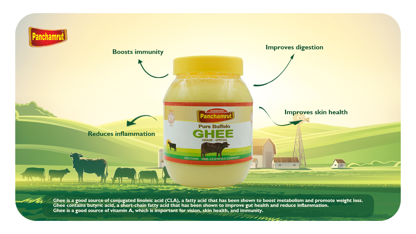 Buy Panchamrut 1 Liter Desi Buffalo Ghee Pure Buffalo Desi Ghee Pure