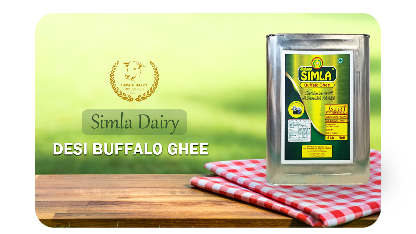 Buy Simla Premium 5 Liter Danedar Buffalo Ghee Pure Buffalo Ghee