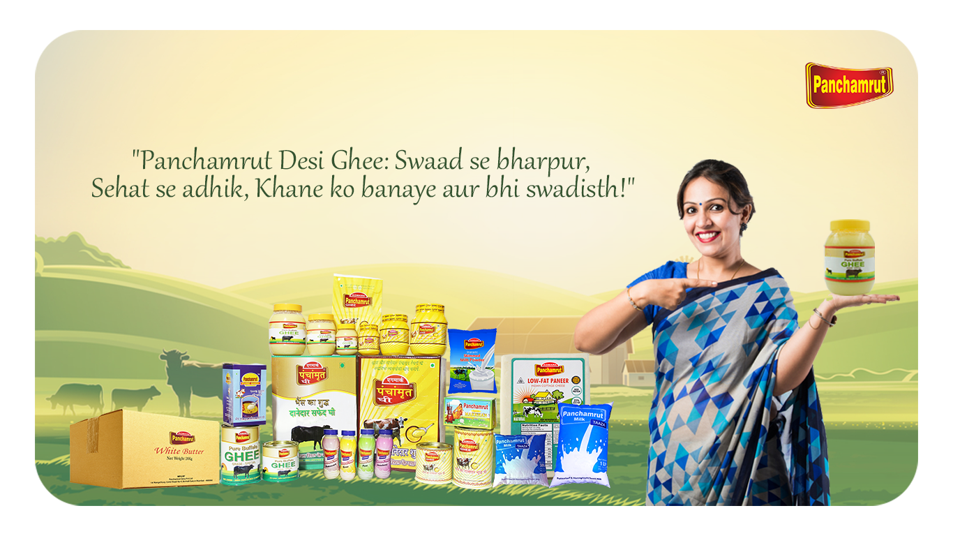 Buy Panchamrut 1 Liter Desi Buffalo Ghee Immunity Booster and 100