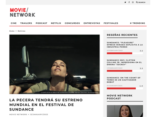 MovieNetwork — "La Pecera" tendrá su estreno mundial en el festival de Sundance.