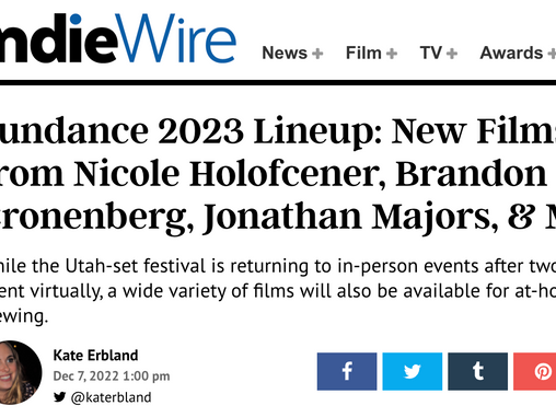 IndieWire, Listing in “Sundance 2023 Lineup: New Films..."