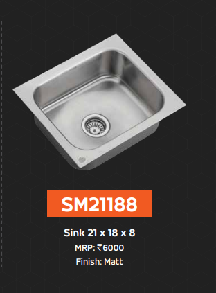 Asian Paints Deep Drawn Sink SM21188