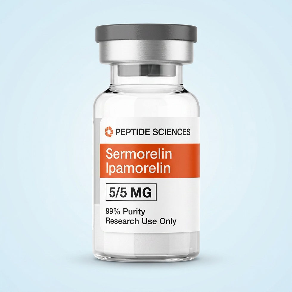 Sermorelin 5mg + Ipamorelin 5mg (10mg Bland)