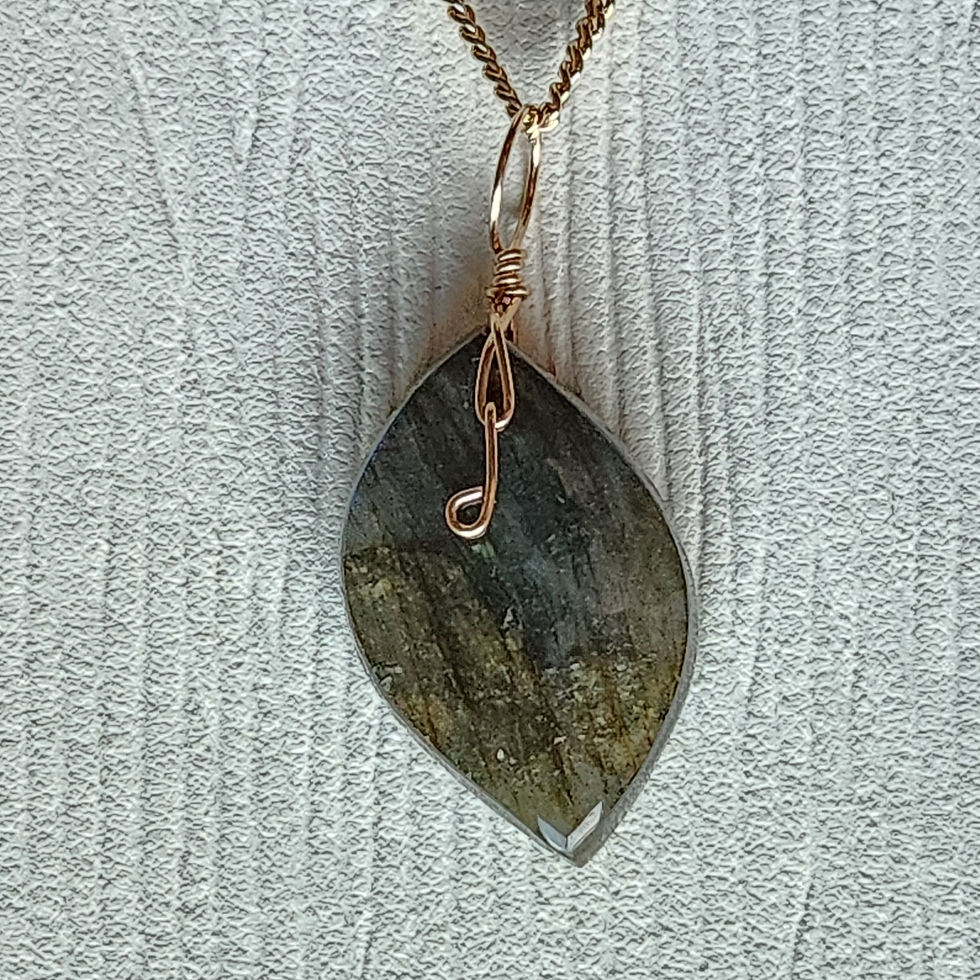 Thumbnail: Labradorite charm pendant 