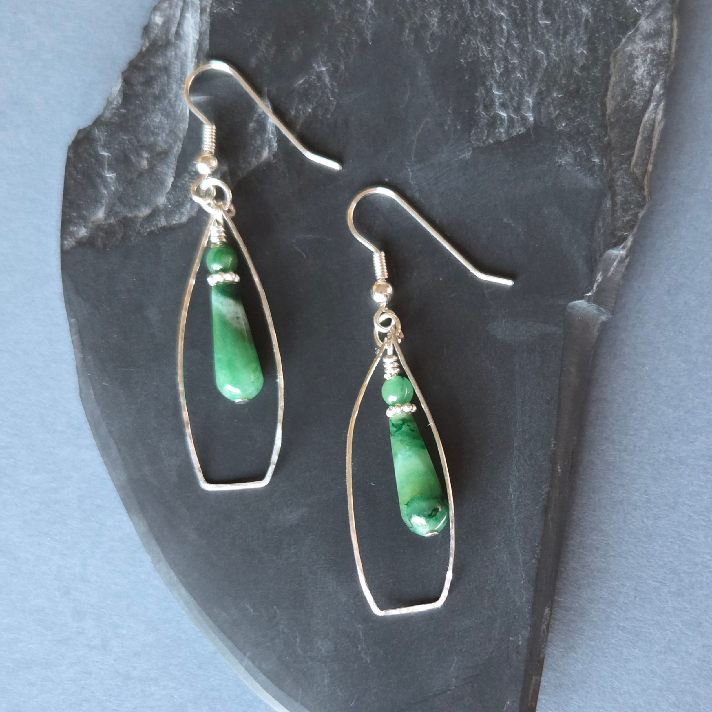 Moss Agate earrings