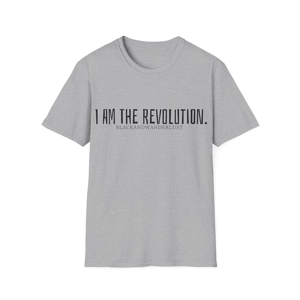 Thumbnail: BlackandWanderlust™ "Revolutionary Gear: I AM" Unisex Softstyle T-Shirt
