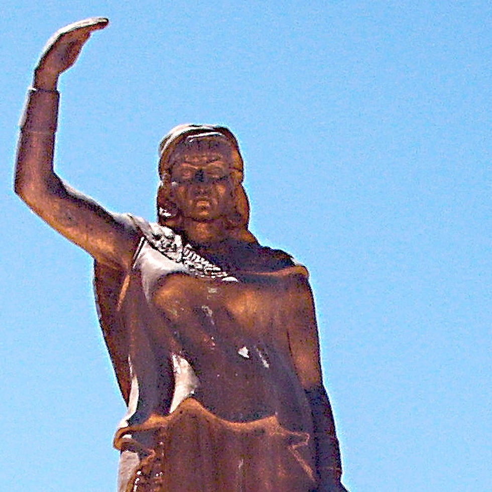 Statue de Dihya à Khenchela (Algérie), Wikimedia Commons, 2009.