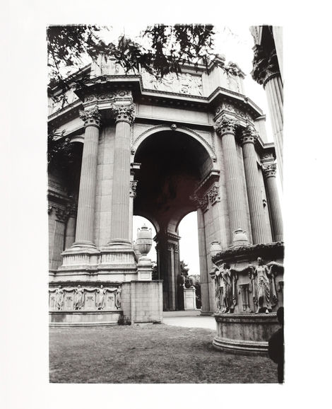 Palace of Fine Arts in San Francisco als Schwarz-Weiß Fotografie