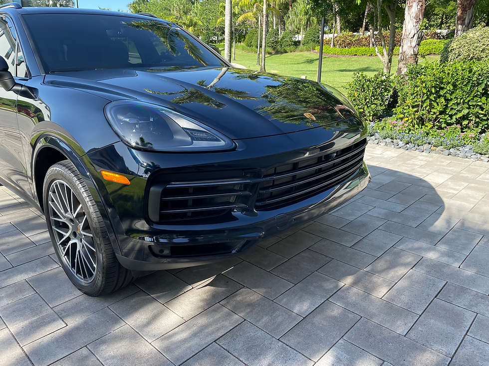 Freshly detailed wash and waxed car
