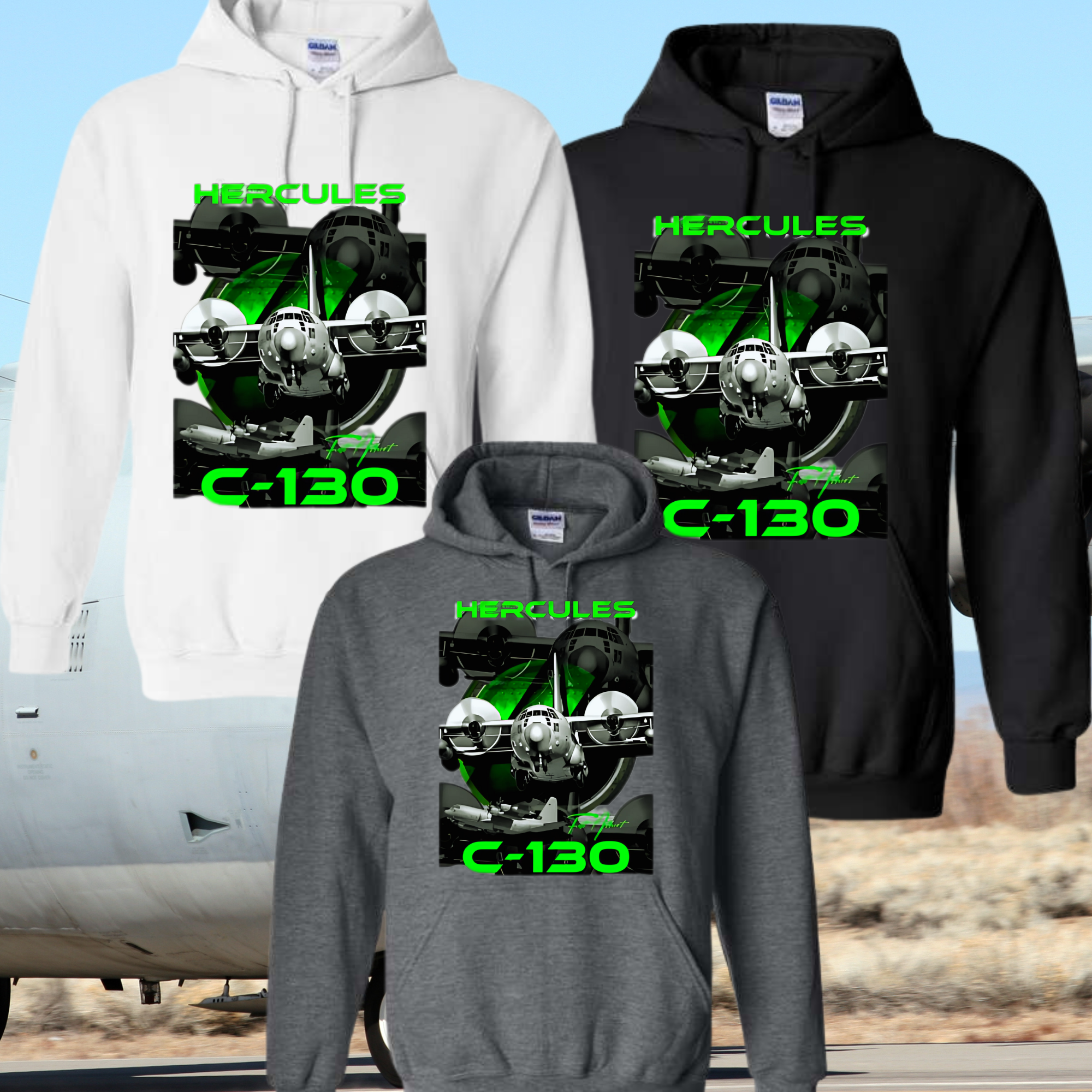C-130  Green Herc Hoodie