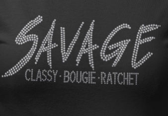 Savage Rhinestone Transfer