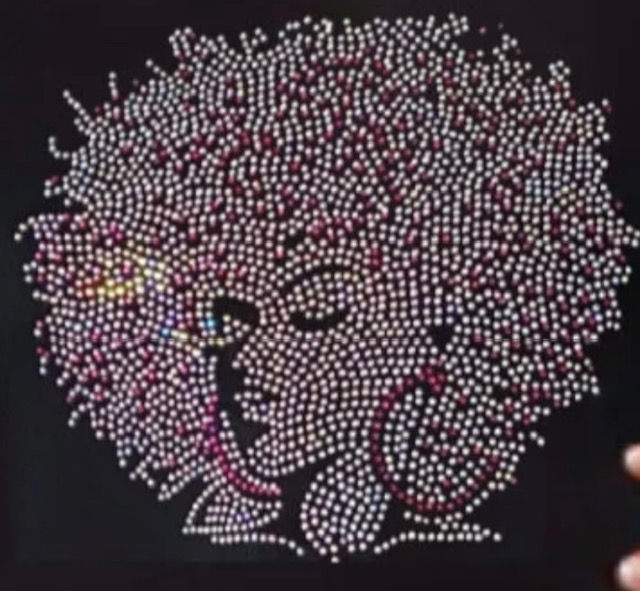 Pretty In Pink Rhinestone Transfer