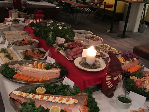 Så trevligt hade vi det vid årets julbord på Hamra Golfkrog!