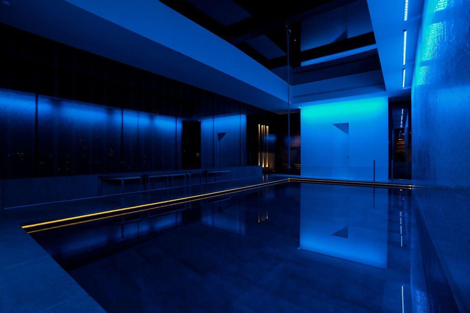 Illumiated Indoor Pool
