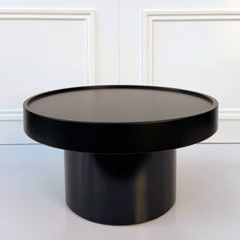 Furniture, wedding lounge area, Black Watson Coffee Table, round drum coffee table, modern coffee table, black coffee table, Portland Oregon