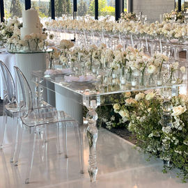 Acrylic table, Glass Top Table, sweetheart table, wedding table, bridal table, glass table, clear table