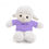 Thumbnail: Plush stuffed sheep with I love you t-shirt in lavender