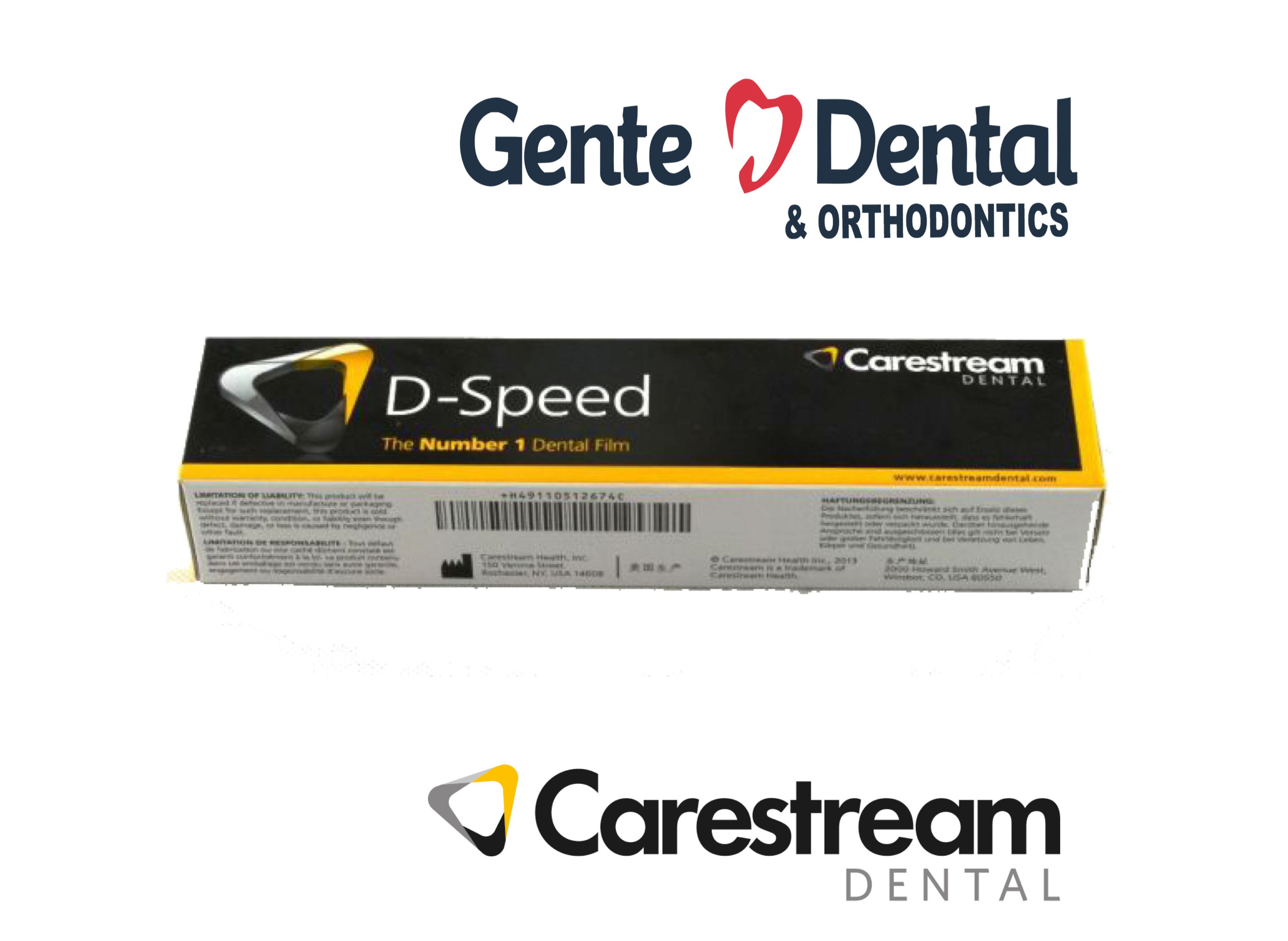 Película intraoral  Carestream 100uni D-Speed