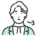 困り顔の女性
