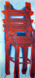 Red Chair II JPG acrylic on Canvas 30”x48”