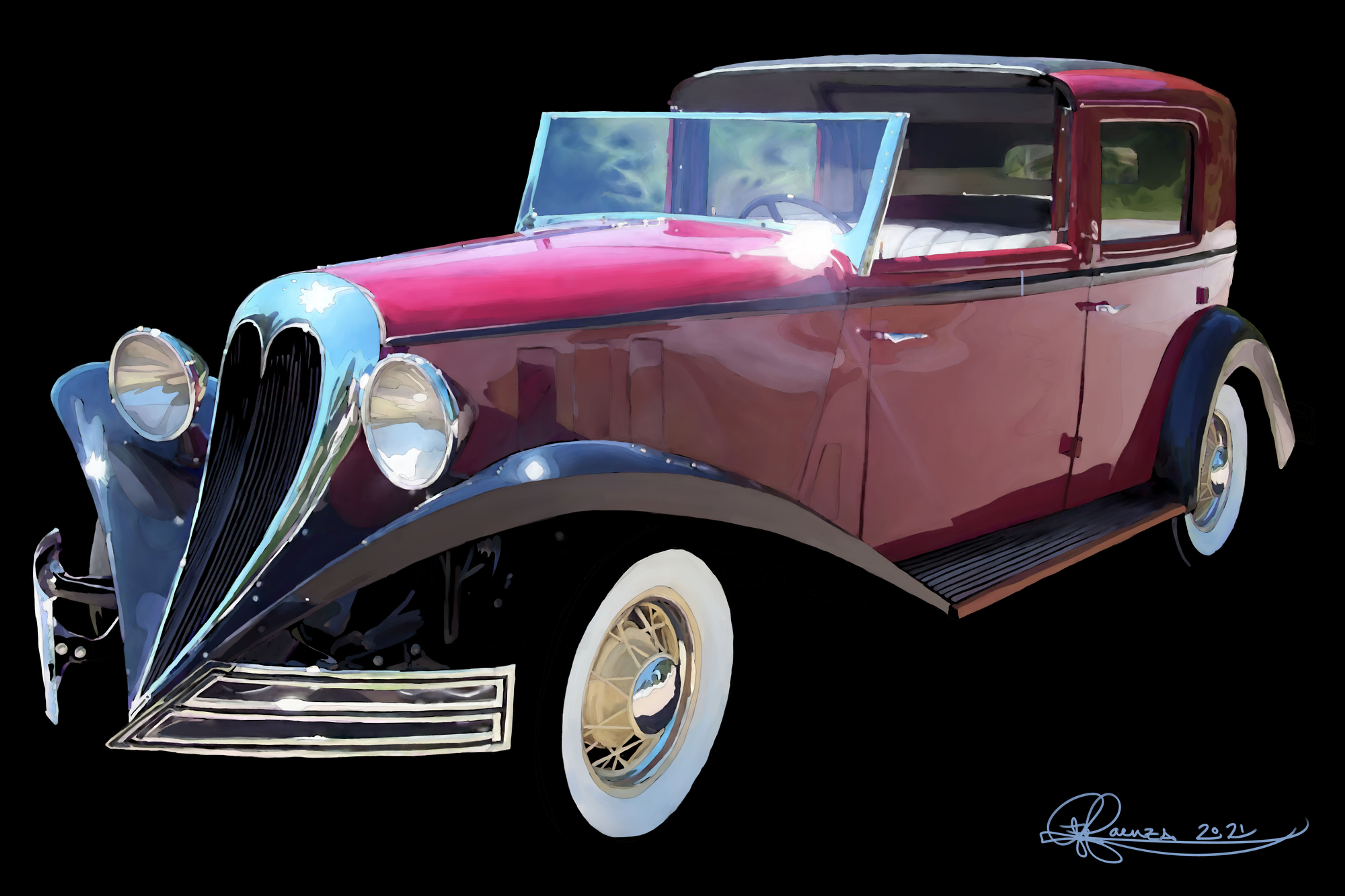 1935 Brewster Ford - Art Print