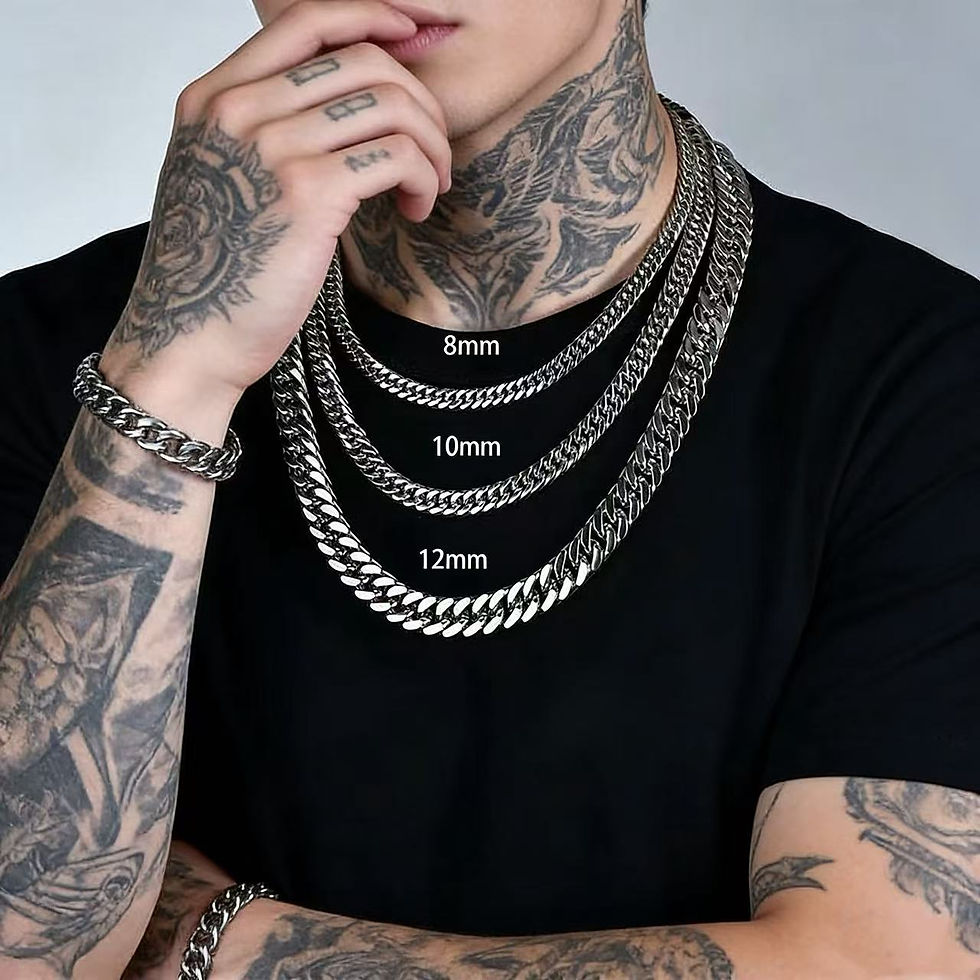 Thumbnail: Stainless Steel Man's Necklace/Bracelet