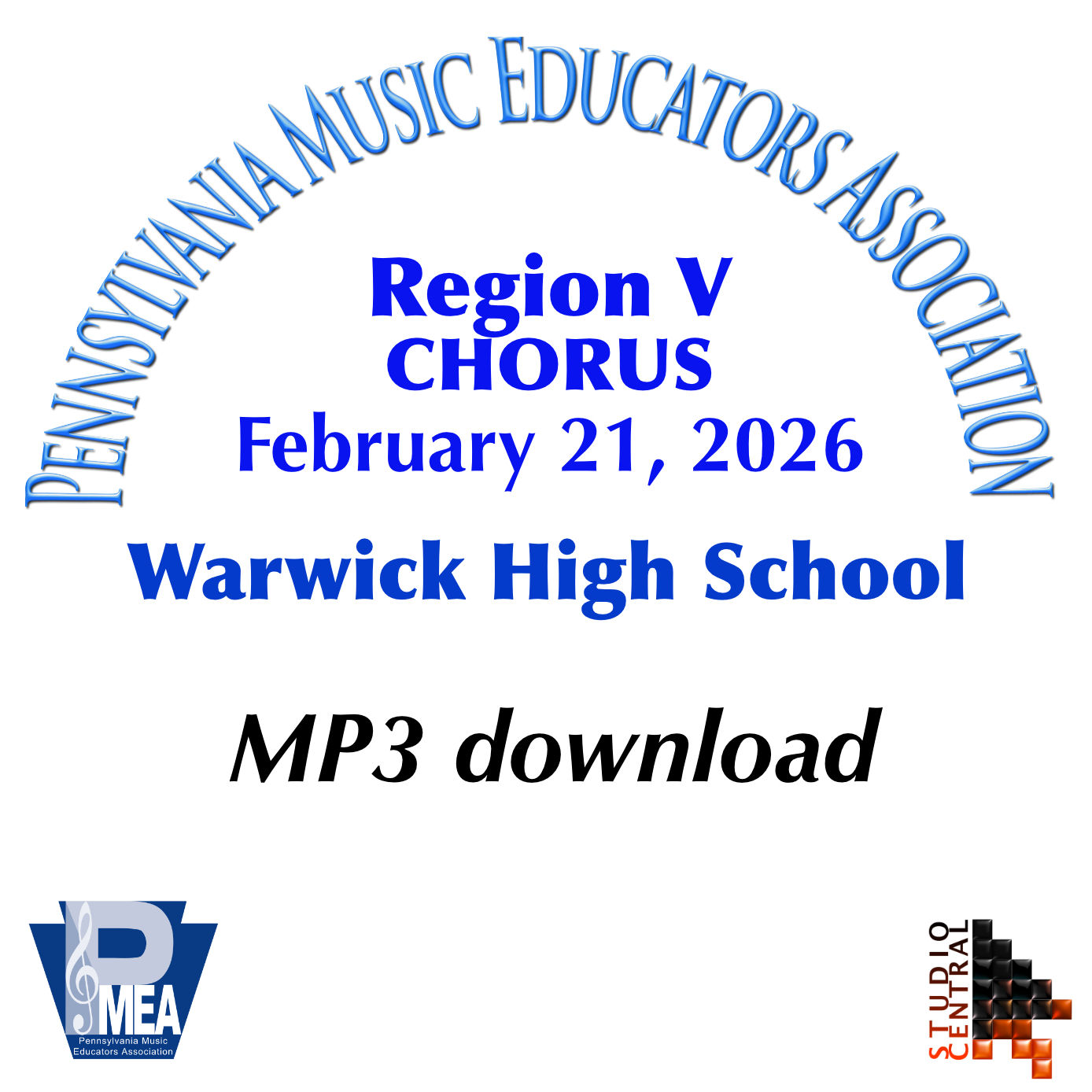 2026 PMEA Region V Chorus - digital mp3 audio download