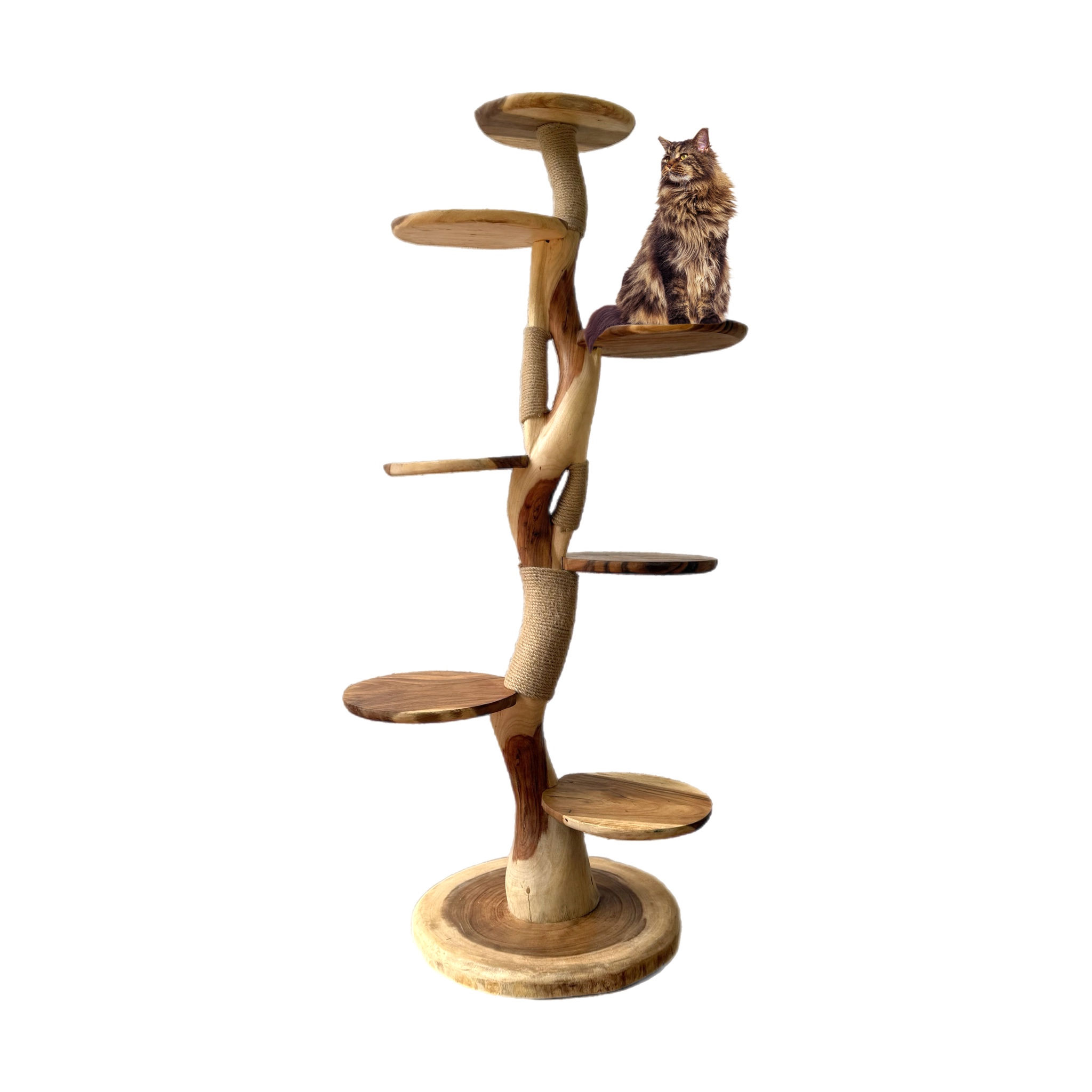 Handmade Solid Wood Baron Cat Tree