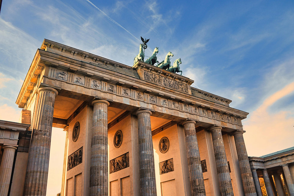 Brandenburg Gate em Berlin, Alemanha.
