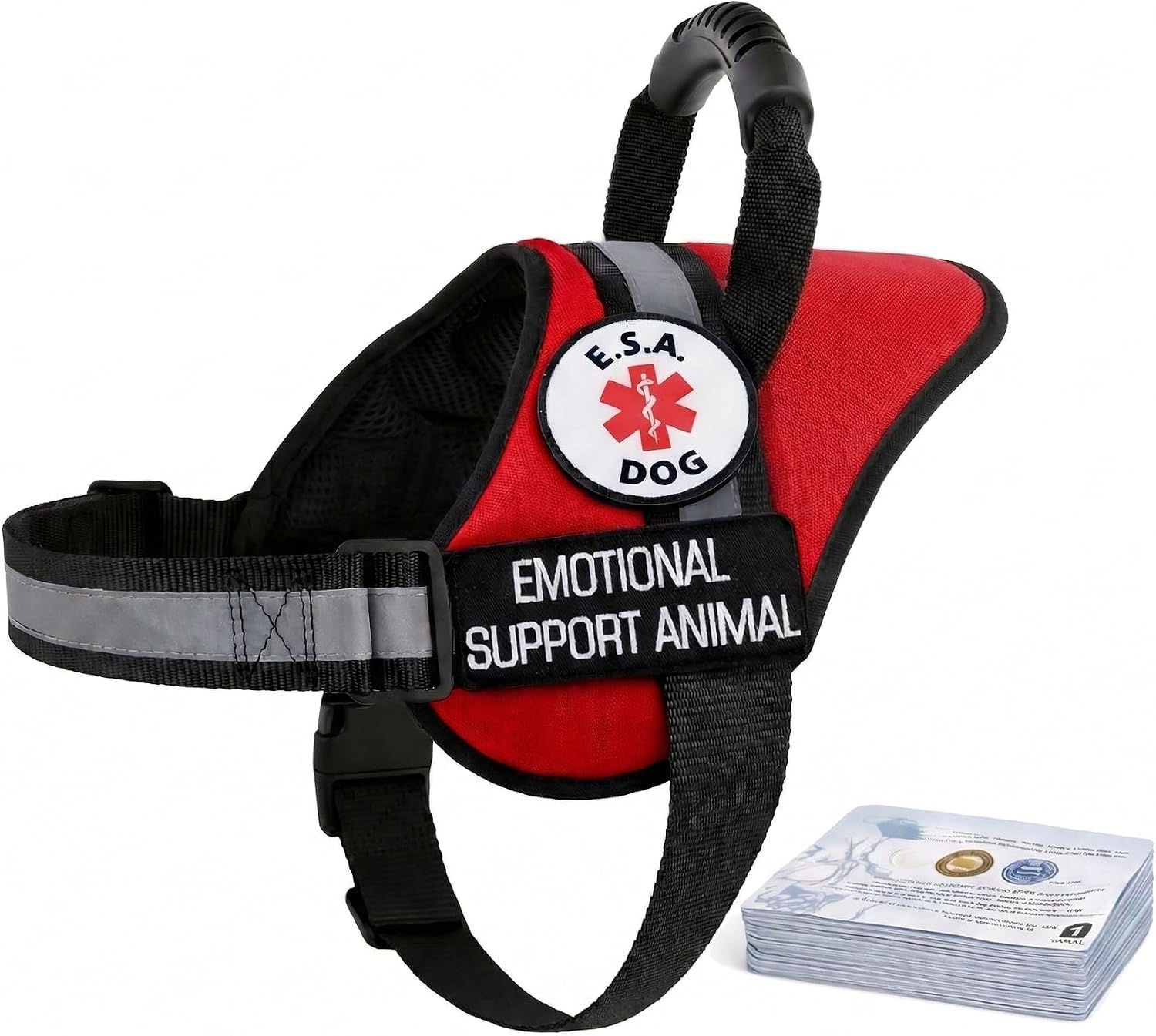 ESA Emotional Support Dog Harness Vest with Handle